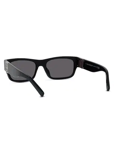 Givenchy Men's 4G 56MM Rectangular Sunglasses - Shiny Black Smoke | Thumbnail 4 Givenchy Men's 4G 56MM Rectangular Sunglasses - Shiny Black Smoke | Thumbnail 4