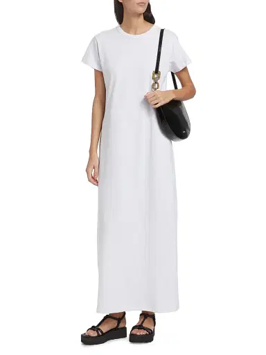 LESET Women's Margo Maxi T-Shirt Dress - White - Size XS | Thumbnail 2 LESET Women's Margo Maxi T-Shirt Dress - White - Size XS | Thumbnail 2