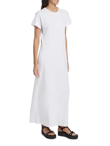 LESET Women's Margo Maxi T-Shirt Dress - White - Size XS | Thumbnail 4 LESET Women's Margo Maxi T-Shirt Dress - White - Size XS | Thumbnail 4