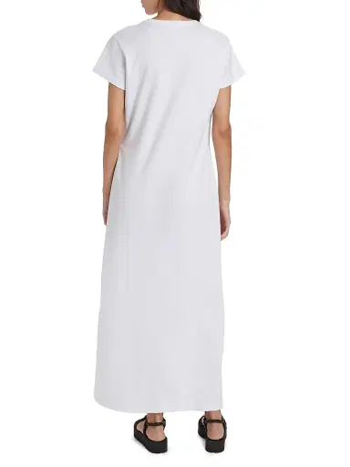 LESET Women's Margo Maxi T-Shirt Dress - White - Size XS | Thumbnail 5 LESET Women's Margo Maxi T-Shirt Dress - White - Size XS | Thumbnail 5