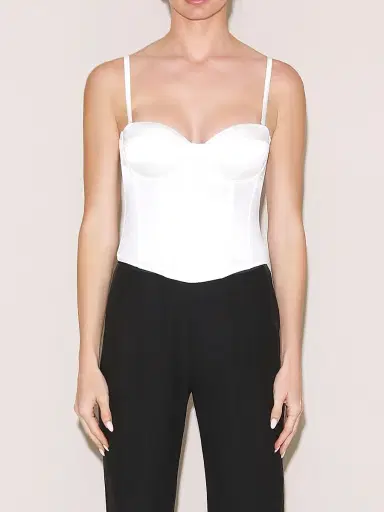 Fleur du Mal Women's Hamptons Bustier Top - | Thumbnail 3 Fleur du Mal Women's Hamptons Bustier Top - | Thumbnail 3