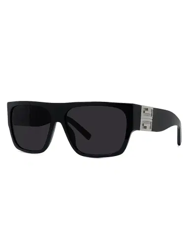 Givenchy Men's 4G Rectangular Sunglasses - Shiny Black Smoke | Thumbnail 2 Givenchy Men's 4G Rectangular Sunglasses - Shiny Black Smoke | Thumbnail 2