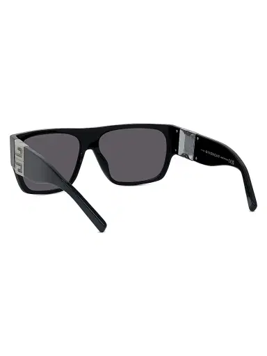 Givenchy Men's 4G Rectangular Sunglasses - Shiny Black Smoke | Thumbnail 4 Givenchy Men's 4G Rectangular Sunglasses - Shiny Black Smoke | Thumbnail 4