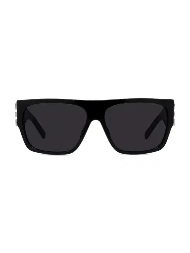 Givenchy Men's 4G Rectangular Sunglasses - Shiny Black Smoke | Thumbnail 1 Givenchy Men's 4G Rectangular Sunglasses - Shiny Black Smoke | Thumbnail 1