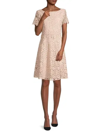 Shani Women's Floral Lace Dress - Champagne - Size 16 | Thumbnail 2 Shani Women's Floral Lace Dress - Champagne - Size 16 | Thumbnail 2
