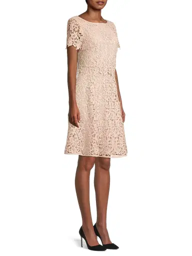 Shani Women's Floral Lace Dress - Champagne - Size 16 | Thumbnail 4 Shani Women's Floral Lace Dress - Champagne - Size 16 | Thumbnail 4