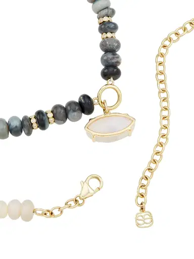 Sydney Evan Women's Carved Eye 14K Gold, Diamond & Australian Opal Beaded Necklace - Opal | Thumbnail 3 Sydney Evan Women's Carved Eye 14K Gold, Diamond & Australian Opal Beaded Necklace - Opal | Thumbnail 3