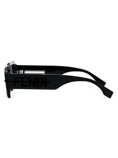 Fendi Men's O'Lock graphy 52MM Rectangular Sunglasses - Black | Thumbnail 4 Fendi Men's O'Lock graphy 52MM Rectangular Sunglasses - Black | Thumbnail 4