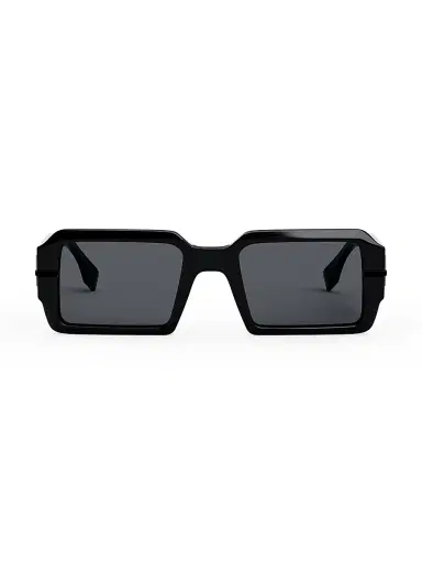 Fendi Men's O'Lock graphy 52MM Rectangular Sunglasses - Black | Thumbnail 1 Fendi Men's O'Lock graphy 52MM Rectangular Sunglasses - Black | Thumbnail 1