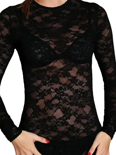 Fleur du Mal Women's Le Stretch Multifit Lace Midi-Dress - Black - Size XL | Thumbnail 5 Fleur du Mal Women's Le Stretch Multifit Lace Midi-Dress - Black - Size XL | Thumbnail 5