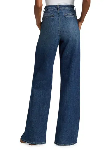 Nili Lotan Women's Flora Trouser Jeans - Classic Wash | Thumbnail 5 Nili Lotan Women's Flora Trouser Jeans - Classic Wash | Thumbnail 5