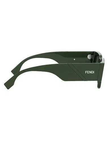 Fendi Men's 51MM Rectangular Sunglasses - Dark Green Green | Thumbnail 7 Fendi Men's 51MM Rectangular Sunglasses - Dark Green Green | Thumbnail 7