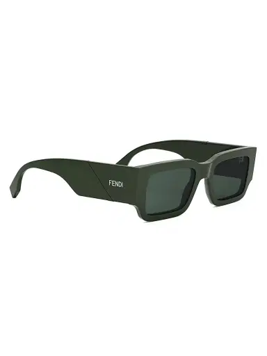 Fendi Men's 51MM Rectangular Sunglasses - Dark Green Green | Thumbnail 8 Fendi Men's 51MM Rectangular Sunglasses - Dark Green Green | Thumbnail 8