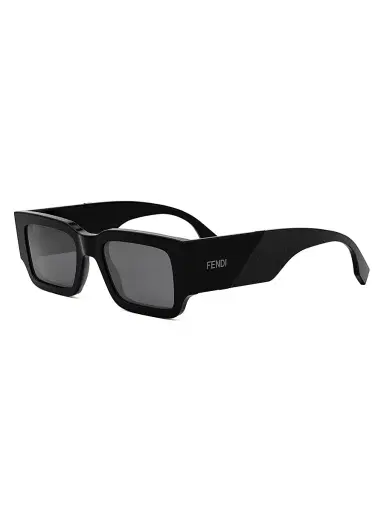 Fendi Men's 51MM Rectangular Sunglasses - Dark Green Green | Thumbnail 9 Fendi Men's 51MM Rectangular Sunglasses - Dark Green Green | Thumbnail 9