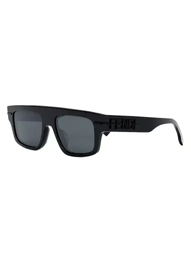 Fendi Men's Fendigraphy 54MM Rectangular Sunglasses - Shiny Black Smoke | Thumbnail 1 Fendi Men's Fendigraphy 54MM Rectangular Sunglasses - Shiny Black Smoke | Thumbnail 1
