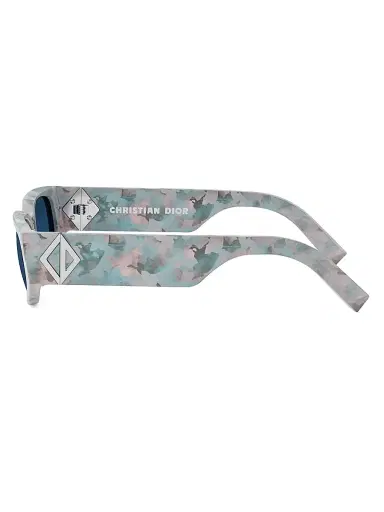 Dior Men's CD Diamond S7I Geometric Sunglasses - Pale Blue Havana Bright Blue | Thumbnail 3 Dior Men's CD Diamond S7I Geometric Sunglasses - Pale Blue Havana Bright Blue | Thumbnail 3