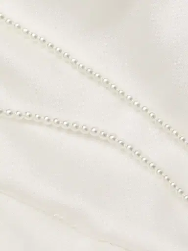 Fleur du Mal Women's Pearl Luxe Silk V-String | Thumbnail 6 Fleur du Mal Women's Pearl Luxe Silk V-String | Thumbnail 6