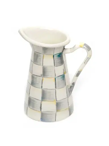 MacKenzie-Childs Sterling Check Enamel Practical Pitcher Medium | Thumbnail 1 MacKenzie-Childs Sterling Check Enamel Practical Pitcher Medium | Thumbnail 1