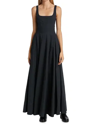 Staud Women's Wells Maxi Dress | Thumbnail 3 Staud Women's Wells Maxi Dress | Thumbnail 3