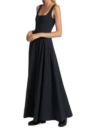 Staud Women's Wells Maxi Dress | Thumbnail 4 Staud Women's Wells Maxi Dress | Thumbnail 4