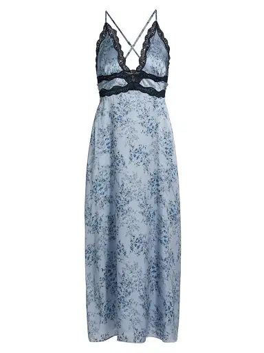 Cami NYC Women's Roya Floral Silk Slip Midi-Dress - Primavera Shadow | Thumbnail 1 Cami NYC Women's Roya Floral Silk Slip Midi-Dress - Primavera Shadow | Thumbnail 1