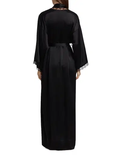 Kiki de Montparnasse Women's Silk Lace Inset Robe | Thumbnail 5 Kiki de Montparnasse Women's Silk Lace Inset Robe | Thumbnail 5