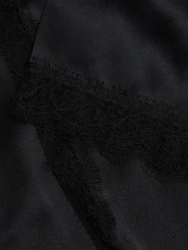 Kiki de Montparnasse Women's Silk Lace Inset Robe | Thumbnail 7 Kiki de Montparnasse Women's Silk Lace Inset Robe | Thumbnail 7