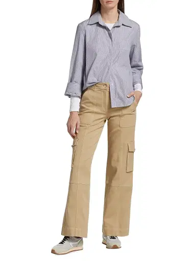 TWP Women's Coop High-Rise Cargo Pants - Khaki - Size 12 | Thumbnail 2 TWP Women's Coop High-Rise Cargo Pants - Khaki - Size 12 | Thumbnail 2