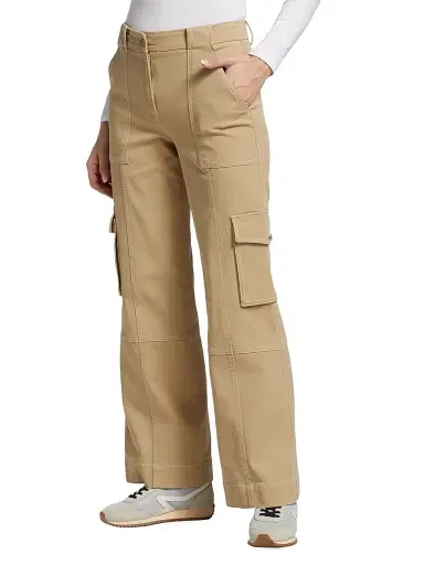 TWP Women's Coop High-Rise Cargo Pants - Khaki - Size 12 | Thumbnail 4 TWP Women's Coop High-Rise Cargo Pants - Khaki - Size 12 | Thumbnail 4
