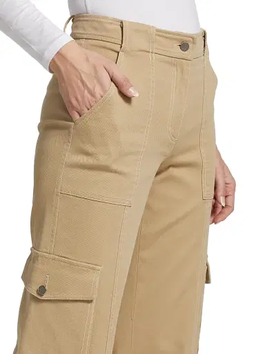 TWP Women's Coop High-Rise Cargo Pants - Khaki - Size 12 | Thumbnail 6 TWP Women's Coop High-Rise Cargo Pants - Khaki - Size 12 | Thumbnail 6
