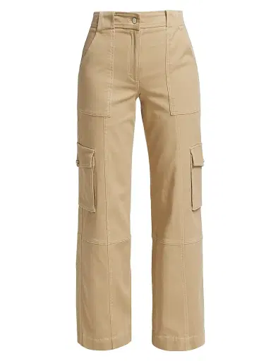 TWP Women's Coop High-Rise Cargo Pants - Khaki - Size 12 | Thumbnail 1 TWP Women's Coop High-Rise Cargo Pants - Khaki - Size 12 | Thumbnail 1