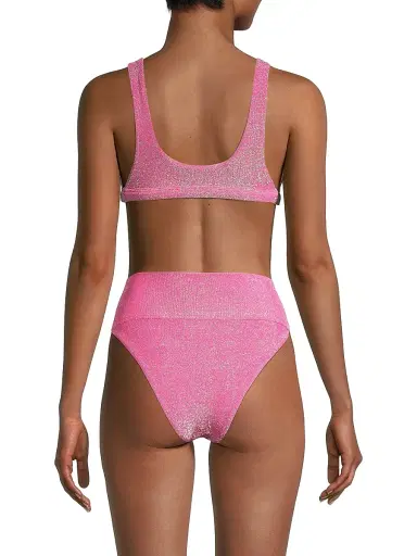 Beach Riot Women's Peyton Glittery Bikini Top - Fuchsia Purple | Thumbnail 5 Beach Riot Women's Peyton Glittery Bikini Top - Fuchsia Purple | Thumbnail 5
