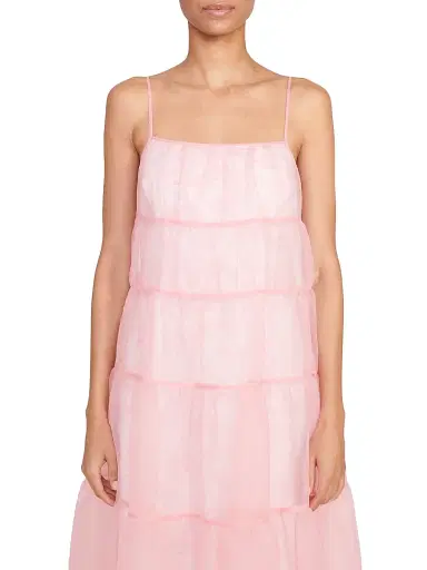 Staud Women's Whitley Cotton-Blend Organza Gown - Cherry Blossom | Thumbnail 5 Staud Women's Whitley Cotton-Blend Organza Gown - Cherry Blossom | Thumbnail 5