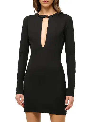 Staud Women's Astor Keyhole Buckle Mindress - Black | Thumbnail 3 Staud Women's Astor Keyhole Buckle Mindress - Black | Thumbnail 3