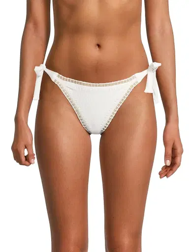 PQ Women's Crochet-Trim Ribbed Bikini Bottom | Thumbnail 3 PQ Women's Crochet-Trim Ribbed Bikini Bottom | Thumbnail 3