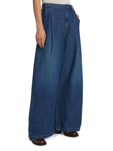 TWP Women's Greene St Cotton-Linen Wide-Leg Pants | Thumbnail 4 TWP Women's Greene St Cotton-Linen Wide-Leg Pants | Thumbnail 4