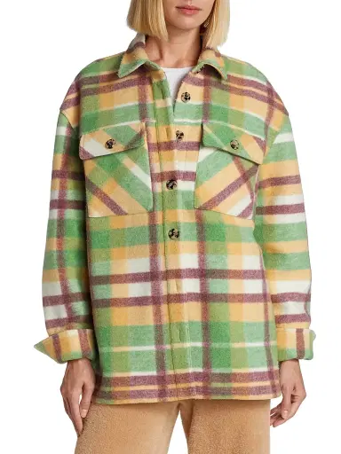 SIMONMILLER Women's Orgi Boxy Plaid Shirt - Astronomer Plaid | Thumbnail 3 SIMONMILLER Women's Orgi Boxy Plaid Shirt - Astronomer Plaid | Thumbnail 3