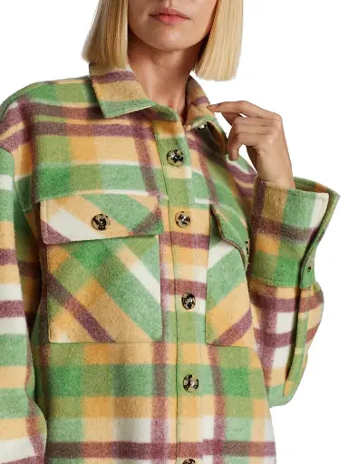 SIMONMILLER Women's Orgi Boxy Plaid Shirt - Astronomer Plaid | Thumbnail 6 SIMONMILLER Women's Orgi Boxy Plaid Shirt - Astronomer Plaid | Thumbnail 6