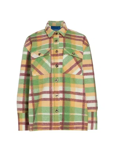 SIMONMILLER Women's Orgi Boxy Plaid Shirt - Astronomer Plaid | Thumbnail 1 SIMONMILLER Women's Orgi Boxy Plaid Shirt - Astronomer Plaid | Thumbnail 1