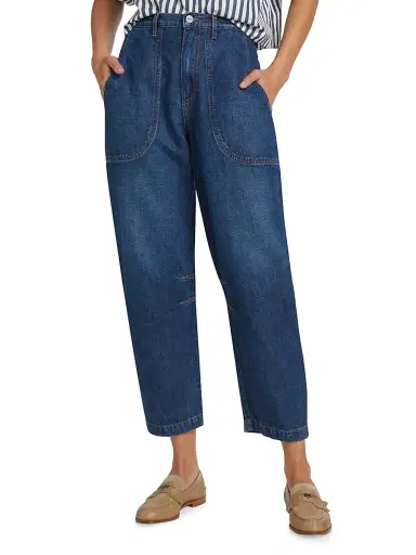 TWP Women's Jetties Beach Crop Pants - Dark Wash - Size 30 | Thumbnail 3 TWP Women's Jetties Beach Crop Pants - Dark Wash - Size 30 | Thumbnail 3