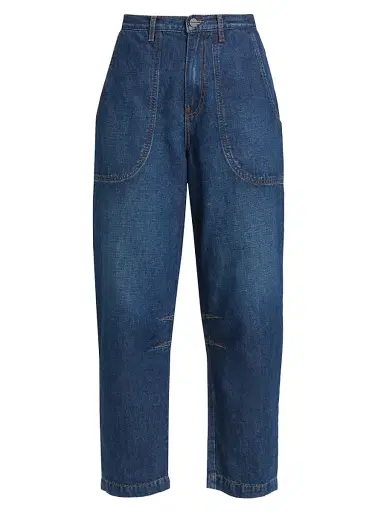 TWP Women's Jetties Beach Crop Pants - Dark Wash - Size 30 | Thumbnail 1 TWP Women's Jetties Beach Crop Pants - Dark Wash - Size 30 | Thumbnail 1