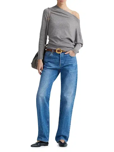 Altuzarra Women's Grainge Cashmere Drop-Shoulder Sweater - Marble Melange | Thumbnail 2 Altuzarra Women's Grainge Cashmere Drop-Shoulder Sweater - Marble Melange | Thumbnail 2