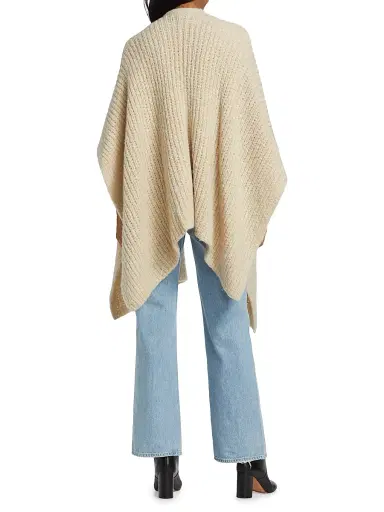 Sofia Cashmere Women's Cashmere-Silk Chunky Knit Cape | Thumbnail 5 Sofia Cashmere Women's Cashmere-Silk Chunky Knit Cape | Thumbnail 5