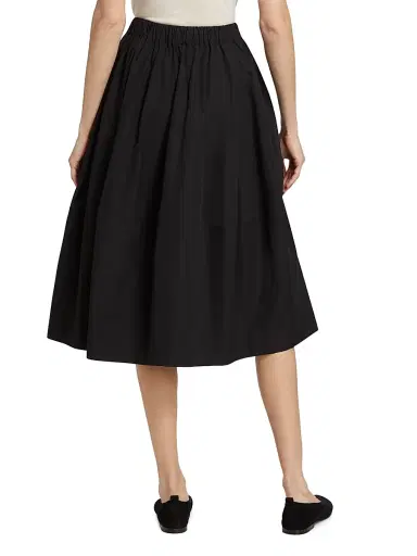 Co Women's Bubble Cotton Poplin Skirt - Black | Thumbnail 5 Co Women's Bubble Cotton Poplin Skirt - Black | Thumbnail 5