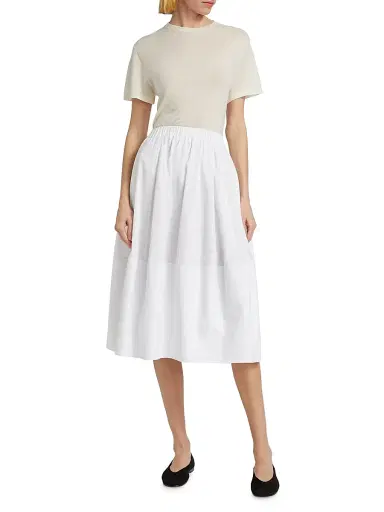 Co Women's Bubble Cotton Poplin Skirt - Black | Thumbnail 9 Co Women's Bubble Cotton Poplin Skirt - Black | Thumbnail 9