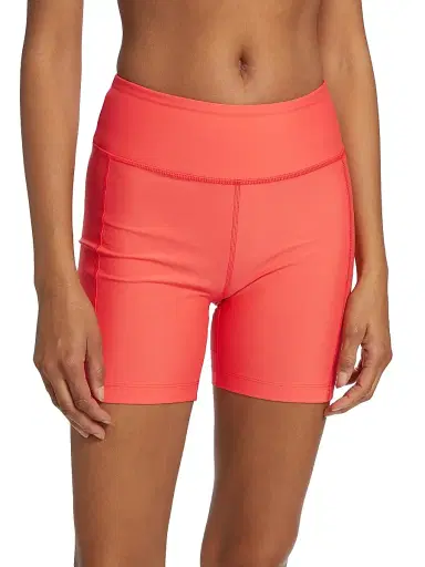 Outdoor Voices Women's Splashknit Active Shorts - Hot Coral | Thumbnail 3 Outdoor Voices Women's Splashknit Active Shorts - Hot Coral | Thumbnail 3