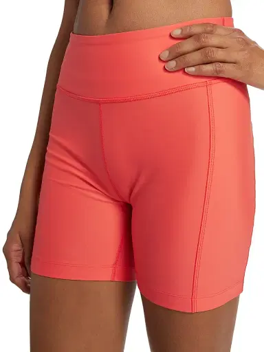 Outdoor Voices Women's Splashknit Active Shorts - Hot Coral | Thumbnail 6 Outdoor Voices Women's Splashknit Active Shorts - Hot Coral | Thumbnail 6