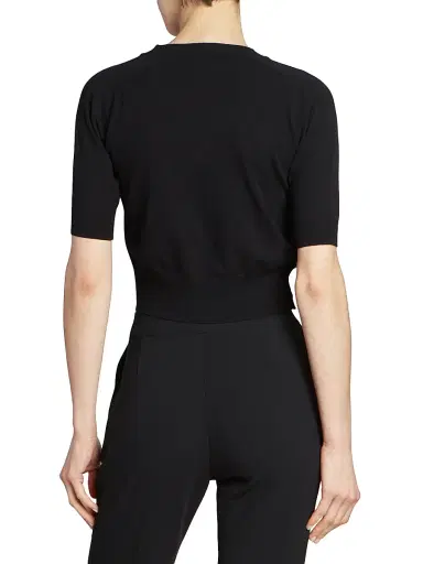 Altuzarra Women's Mini Minimoto Knit Crop Sweater - Black - Size XL | Thumbnail 5 Altuzarra Women's Mini Minimoto Knit Crop Sweater - Black - Size XL | Thumbnail 5