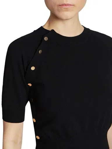 Altuzarra Women's Mini Minimoto Knit Crop Sweater - Black - Size XL | Thumbnail 6 Altuzarra Women's Mini Minimoto Knit Crop Sweater - Black - Size XL | Thumbnail 6