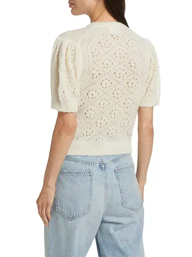 DÔEN Women's Mirabelle Alpaca-Blend Short-Sleeve Cardigan - | Thumbnail 5 DÔEN Women's Mirabelle Alpaca-Blend Short-Sleeve Cardigan - | Thumbnail 5